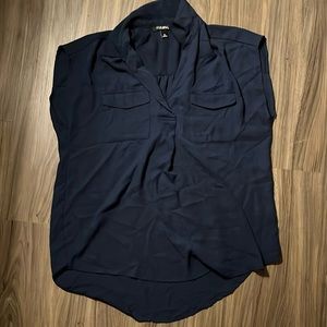 Women’s m dark blue dress shirt